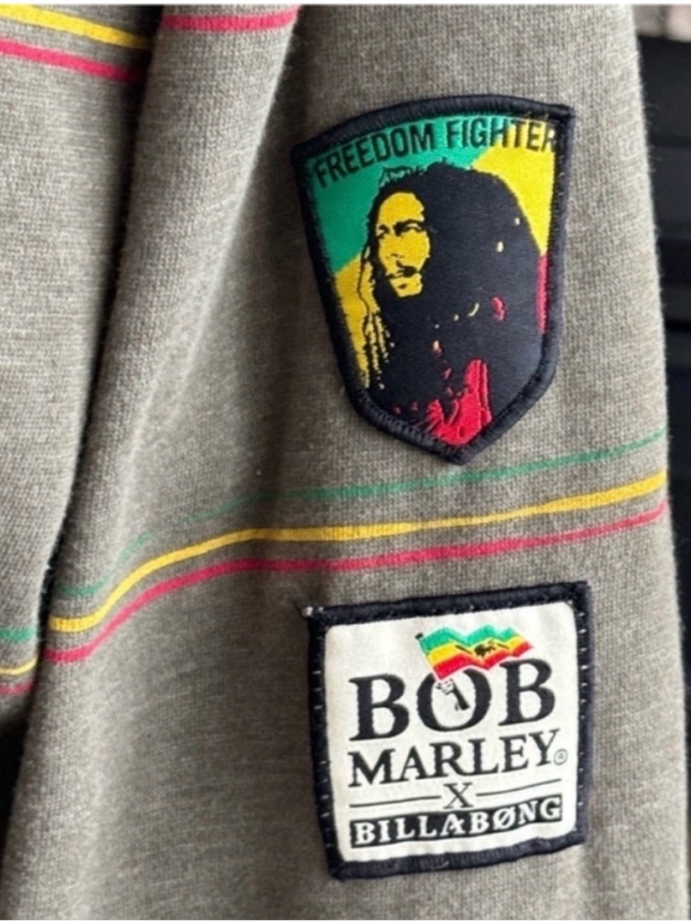 BillaBong X Bob Marley zip up hoodie - Picture 5 of 10